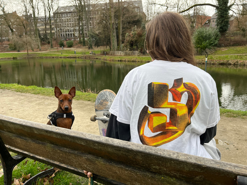 T-shirt Baime Namur Skate Club Gold
